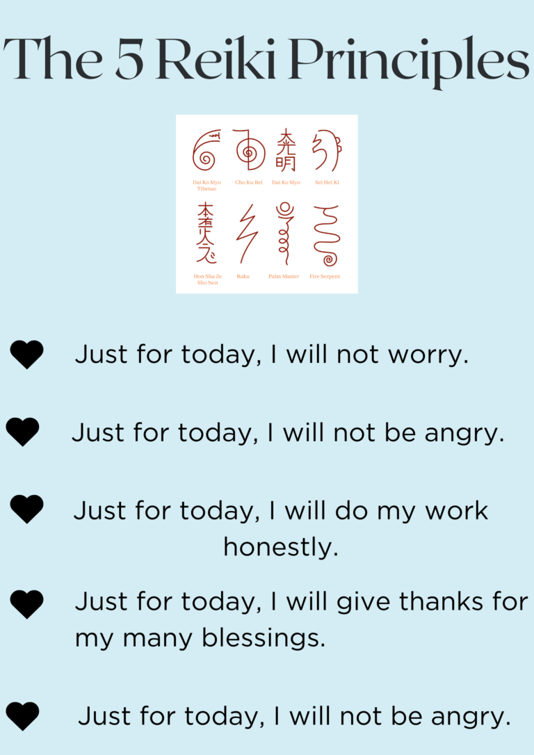 The 5 Reiki Principles